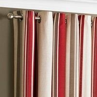 Broadway - VERTICAL STRIPE Ready Made Lined Curtains EYELET Ring Top