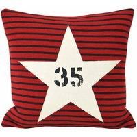 Paoletti Star Sign Polyester Cushion, Red, 45 x 45cm