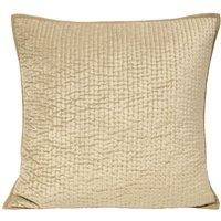 Paoletti Brooklands Polyester Filled Cushion Viscose Cotton Champagne