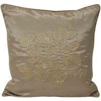 Paoletti Chic Polyester Filled Cushion, Beige, 45 x 45cm