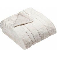 Empress Throw - Cream - Super Soft Faux Fur - Heavyweight - Non Slip Lining - Machine Washable - 100% Polyester - 130 x 180cm (51" x 71" inches) - Made by Riva Paoletti - Designed in the UK