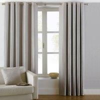 Curtains Eyelet Ready Made Woven Twill Ring Top Curtain Pairs