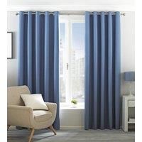 Paoletti Two Curtain Panels, Polyester, Denim, 66 x 90 (168 x 229 cm)