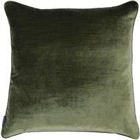 Paoletti Luxe Velvet Olive Cushion Olive (Green)