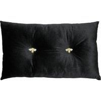Paoletti Bumble Jewelled Velvet Filled Boudoir Cushion, 30 x 50 Cm