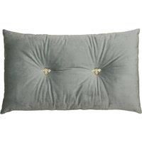 Paoletti Bumble Jewelled Velvet Filled Boudoir Cushion, 30 x 50 Cm