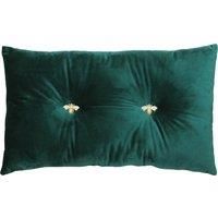 Paoletti Bumble Jewelled Velvet Filled Boudoir Cushion, 30 x 50 Cm