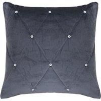Diamante Cushion Covers Velvet Crystal Sparkle Cushions Cover 18" x 18" by Riva