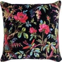 Tropical Cushion Covers Paradise Velvet Floral Cushions Cover 20" x 20" Paoletti