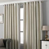 Riva Paoletti Hurlingham Blackout Eyelet Lined Curtains, Champagne