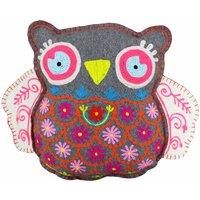 Paoletti Hootie Ready Filled Cushion,Pink,30 x 38cm