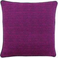 Riva Paoletti Chiswick Polyester Filled Cushion - Magenta Pink - Geometric Cube Design - Jacquard Weave - Emerald Green Reverse - 60% Viscose 40% Polyester - 50 x 50cm (20" x 20" inches)