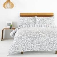 Skandi Woodland Duvet Covers 100% Brushed Cotton Quilt Cover Bedding Sets