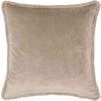 Paoletti Freya Velvet Taupe Cushion Taupe
