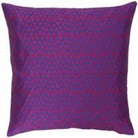 Paoletti Louvre Polyester Cushion, Red, 45 x 45cm