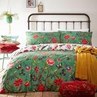 Creative Cloth Pomelo Duvet Set, Polycotton, Verdi Green, Single