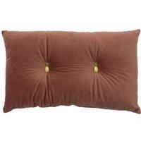 Paoletti - Pineapple Cushion Prefilled-Button Cushion-100 Spot Clean Only-30 x 50cm inches, Polyester, Blush Pink, 30cm x 50cm (12" x 20")