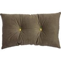 Paoletti - Pineapple Cushion Prefilled-Button Cushion-100 Spot Clean Only-30 x 50cm inches, Polyester, Grey, 30cm x 50cm (12" x 20")