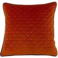 Riva Home Quartz Polyfilled Cushion, Polyester, Jaffa Orange/Teal, 45 x 45cm (18" x 18")