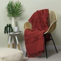 Furn Motti Throw, Red Clay, 140 x 180cm