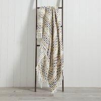 furn. Dhadit Throw, Polyester, Ochre, 130 x 180cm