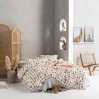 Linen House Haze Super King Duvet Cover Set Cotton Pink/Sand