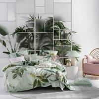 Linen House Glasshouse Floral & Fern Tropical Duvet Cover Set - Double