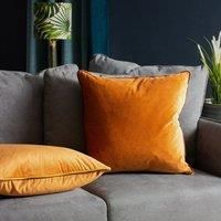furn. Gemini Feather Filled Cushion, Pumpkin, 50 x 50cm