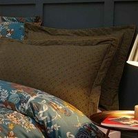 Paoletti Bloom Floral 100% Cotton Sateen 200 TC Oxford Pillow Case, Teal, Pair