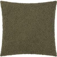 Yard Cabu Polyester Filled Cushion – Scandi Minimalist Chunky Boucle Textured Decorative Pillow (Khaki - 55x55cm)