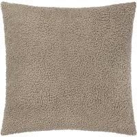 Yard Cabu Polyester Filled Cushion – Scandi Minimalist Chunky Boucle Textured Decorative Pillow (Taupe - 55x55cm)