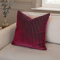 Paoletti Savoy Stripe Velvet Cushion
