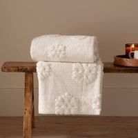 furn. Snowflakes Velvet Jacquard Christmas Throw