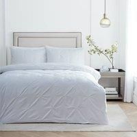 Paoletti Elysia Pinch Pleat Embroidered Duvet Cover Set