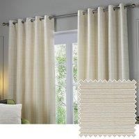 Paoletti Jupiter Chenille Jacquard Eyelet Curtain Pair