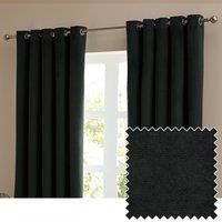 furn. The Ultimate Velvet 100% Blackout Eyelet Curtain Pair