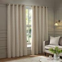 Paoletti Galaxy Chenille Room Darkening Eyelet Curtain Pair