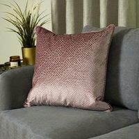 Paoletti Florence Polyester Filled Cushion, Blush, 55 x 55cm