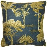 Paoletti Arboretum Polyester Filled Cushion, Blue, 50 x 50 cm