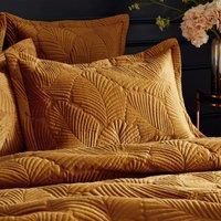 Paoletti Contemporary Palmeria Oxford Pillowcase, Gold, 50 x 75cm