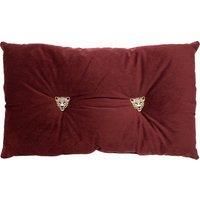 Paoletti Panther Pre-Filled Cushion, Oxblood, 30 x 50cm