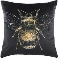 Evans Lichfield Gold Bee Velvet Cushions