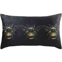 Evans Lichfield Gold Bee Velvet Cushions