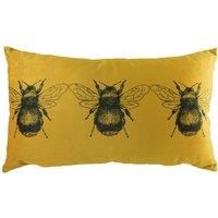 Evans Lichfield Gold Bee Velvet Cushions