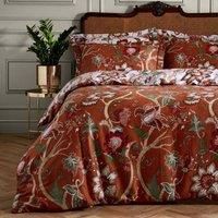 Paoletti Contemporary Botanist Duvet Cover and Pillowcase Set, Russet, Single