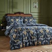 Navy Duvet Covers Nouvilla Cheetah Floral 100% Cotton 200TC Quilt Cover Bed Sets