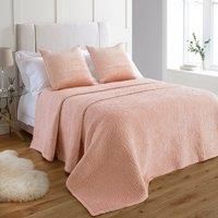 Paoletti Brooklands Bedspread, Blush, 265 x 265cm