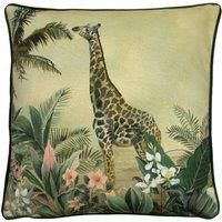 Evans Lichfield Manyara Feather Filled Cushion, Giraffe, 43 x 43cm