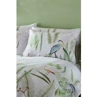 Paoletti Aaliyah 100% Cotton Housewife Pillowcase Pair Green