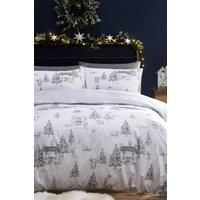 furn Midwinter Toile Snow Bedding Set - King size